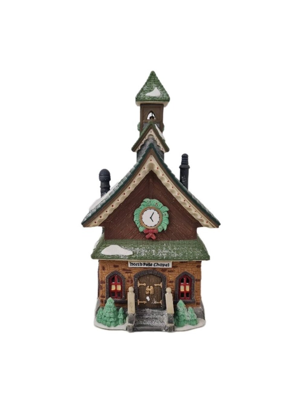 Department 56 North Pole Chapel 5626-0 North Pole Series Handpainted Porcelain